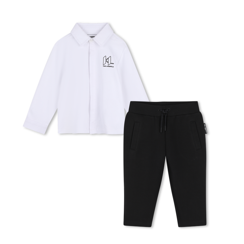 Hemd und Hose Set KARL LAGERFELD KIDS 
                        JUNGE