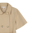 Kurz&auml;rmeliges Kleid aus Twill MICHAEL KORS 
                    GIRL