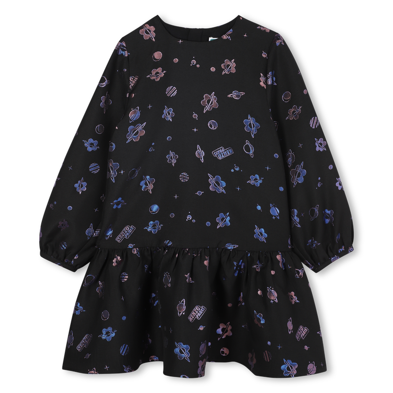 Lang&auml;rmeliges Kleid KENZO KIDS 
                        GIRL