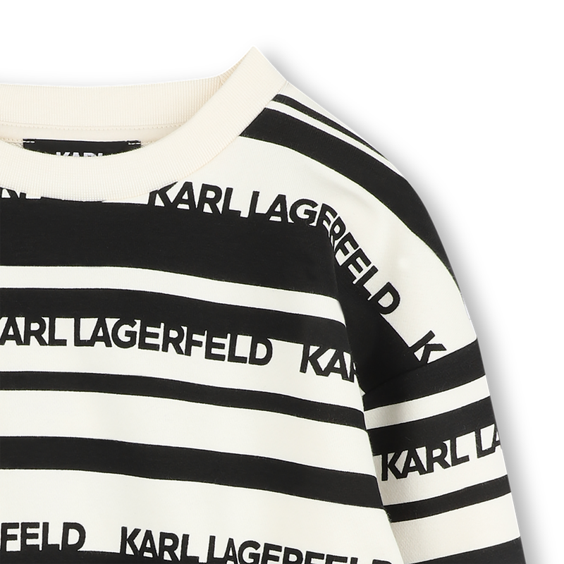 Gestreiftes Sweatshirt KARL LAGERFELD KIDS 
                        BOY