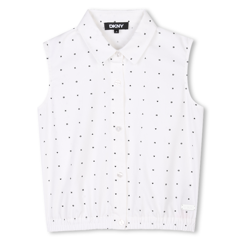 &Auml;rmellose Bluse mit Druck DKNY 
                        GIRL