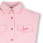 Kleid aus bi-material BILLIEBLUSH 
                    GIRL