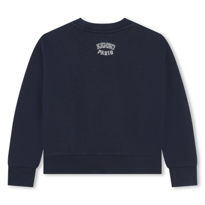 Besticktes Baumwoll-Sweatshirt KENZO KIDS GIRL