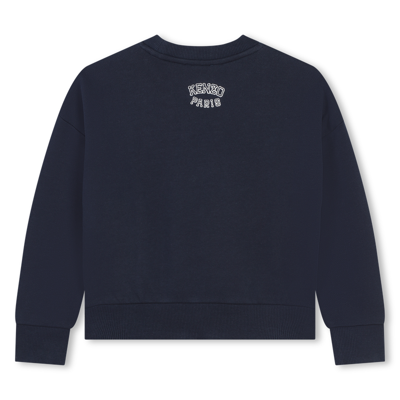 Besticktes Baumwoll-Sweatshirt KENZO KIDS 
                        GIRL