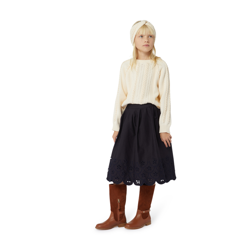 Stiefel aus zwei Lederarten CHLOE 
                        GIRL