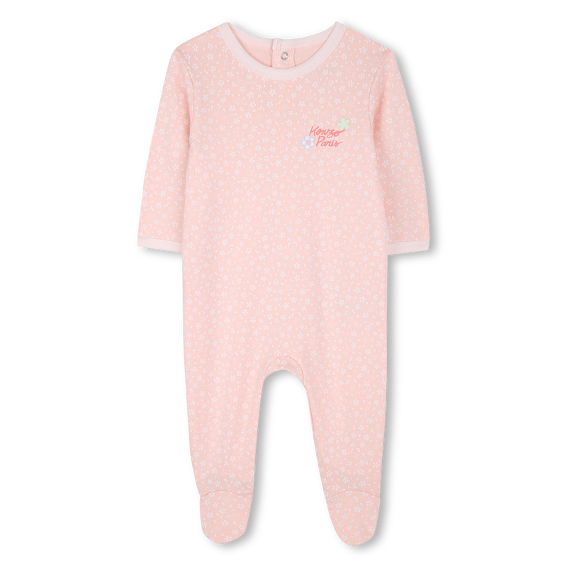 Druckknopfpyjama aus Baumwolle KENZO KIDS 
                        GIRL