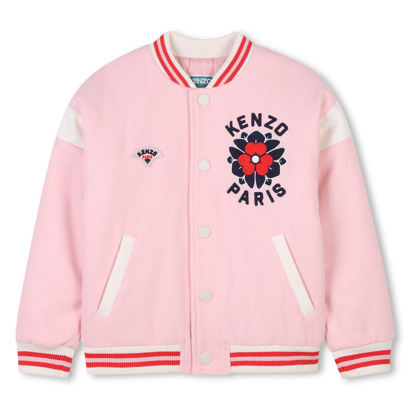 Woll-Jacke mit Stickerei KENZO KIDS 
                        GIRL
