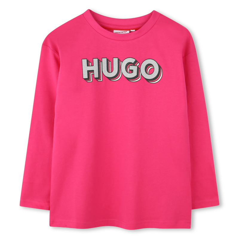 T-Shirt mit Logo-Print HUGO 
                        GIRL