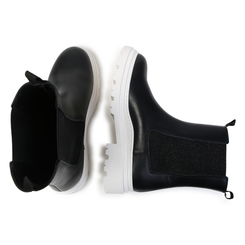 Leder-Stiefeletten KARL LAGERFELD KIDS 
                        GIRL