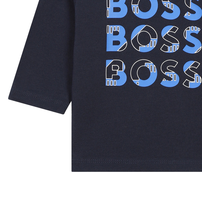 Baumwoll-Langarmshirt BOSS 
                        BOY