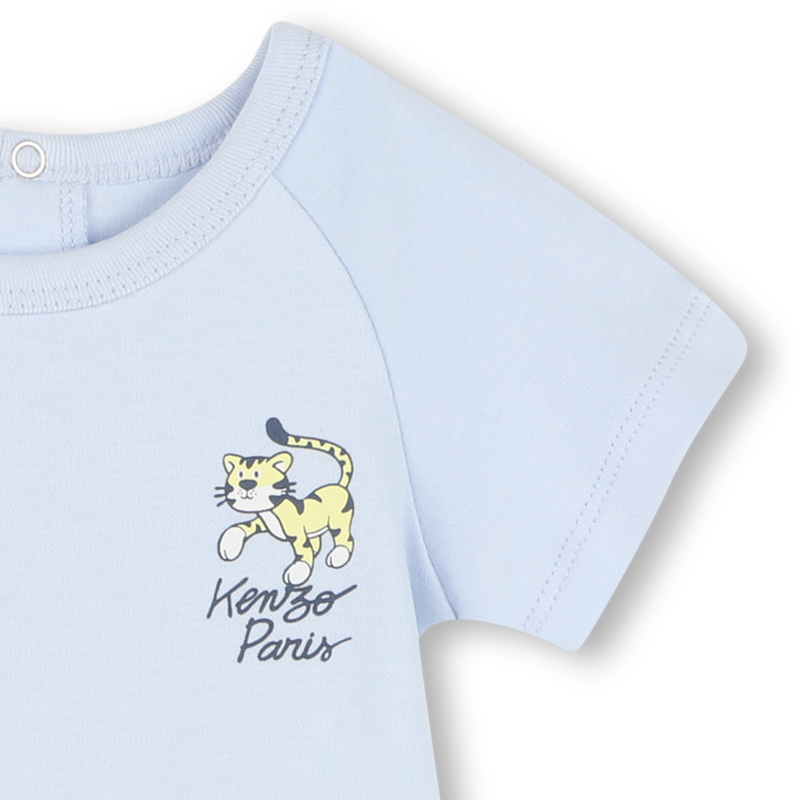 Kurzer Overall mit Druck KENZO KIDS 
                        BOY