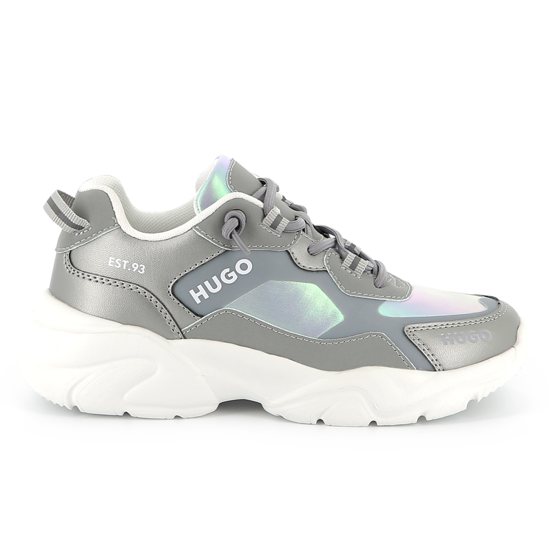 Schn&uuml;rsneakers aus Materialmix HUGO 
                        GIRL