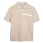 Kurz&auml;rmeliges poloshirt, BEIGE, hi-res