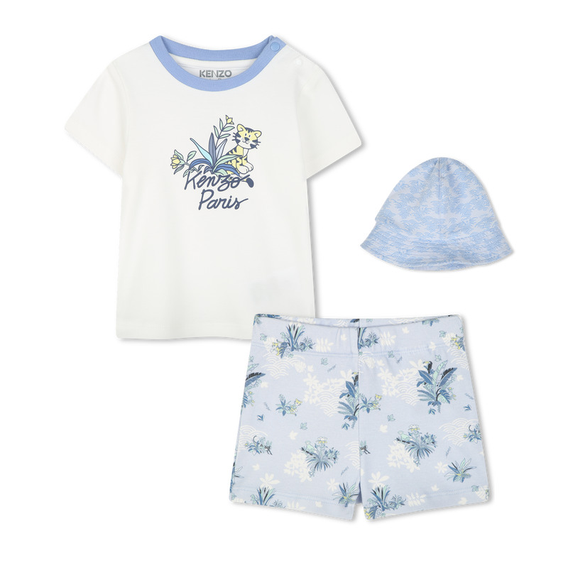 Set aus T-Shirt, Shorts &amp; Hut KENZO KIDS 
                        BOY