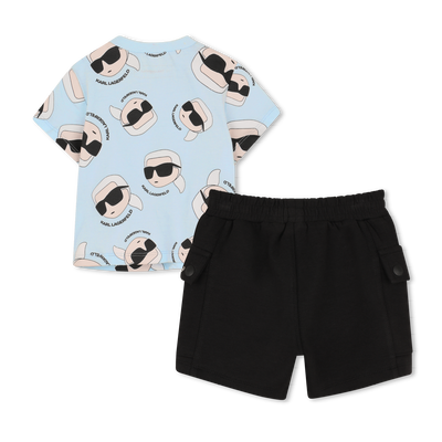 SET AUS T-SHIRT UND SHORTS KARL LAGERFELD KIDS BOY