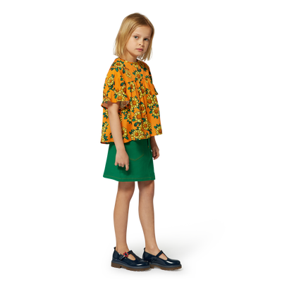 Kurzer Trapezrock mit Taschen KENZO KIDS GIRL