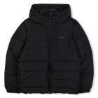 Daunenjacke mit Kapuze, SCHWARZ, hi-res