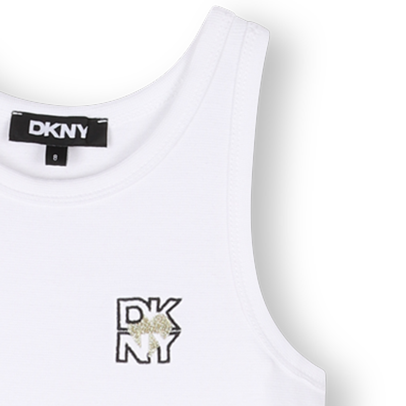 Baumwollkleid im Tanktop-Stil DKNY 
                        GIRL