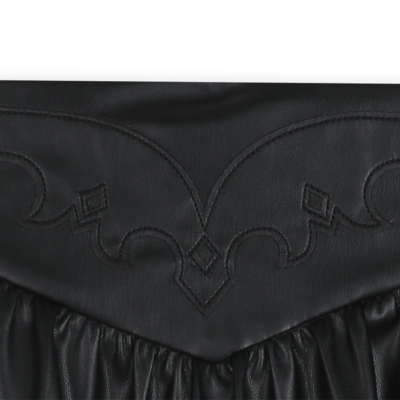 Kurzer Rock aus besticktem Kunstrock ZADIG & VOLTAIRE 
                        GIRL