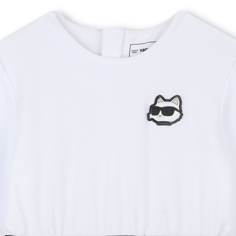 Lang&auml;rmeliges Kleid KARL LAGERFELD KIDS 
                        GIRL