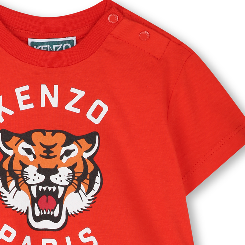 Kurz&auml;rmliges Kleid KENZO KIDS 
                        GIRL
