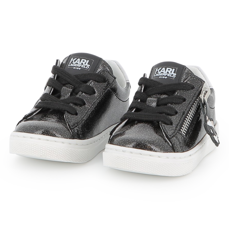 Low-Top-Sneaker aus Rindsleder KARL LAGERFELD KIDS 
                        GIRL