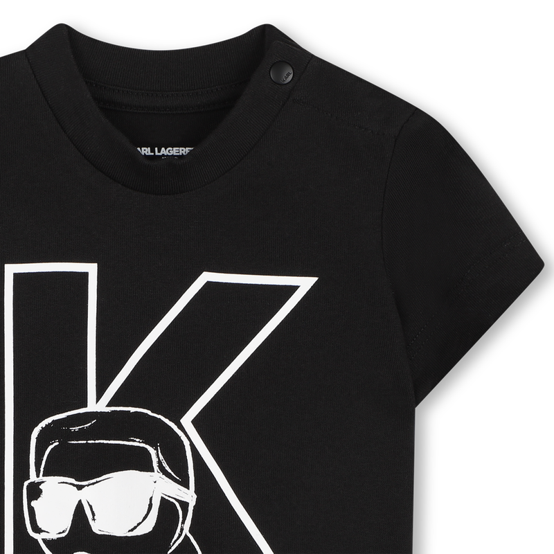SET AUS T-SHIRT UND BERMUDASHORTS KARL LAGERFELD KIDS 
                        BOY