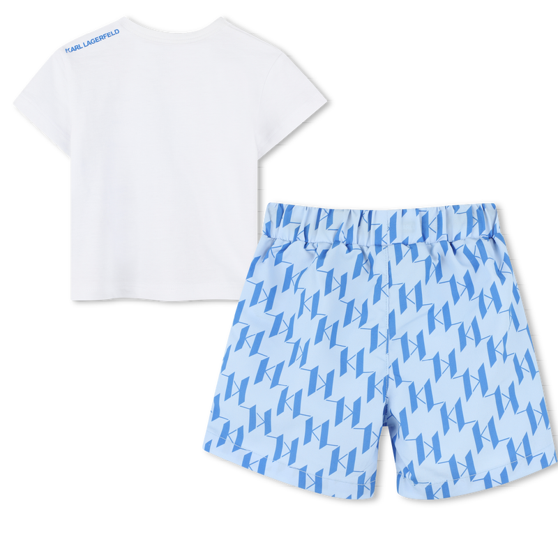 Set aus Shorts &amp; T-Shirt KARL LAGERFELD KIDS 
                        BOY