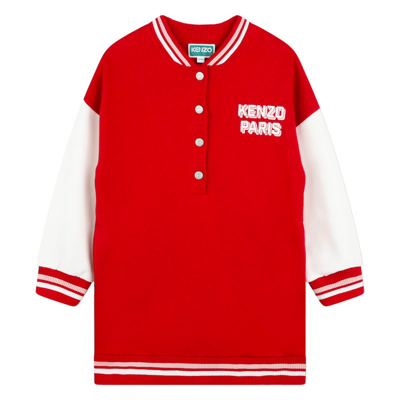 Sweatkleid mit Stickereien KENZO KIDS 
                        GIRL