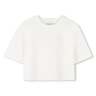 Baumwoll-T-Shirt mit Stickerei MICHAEL KORS 
                    GIRL