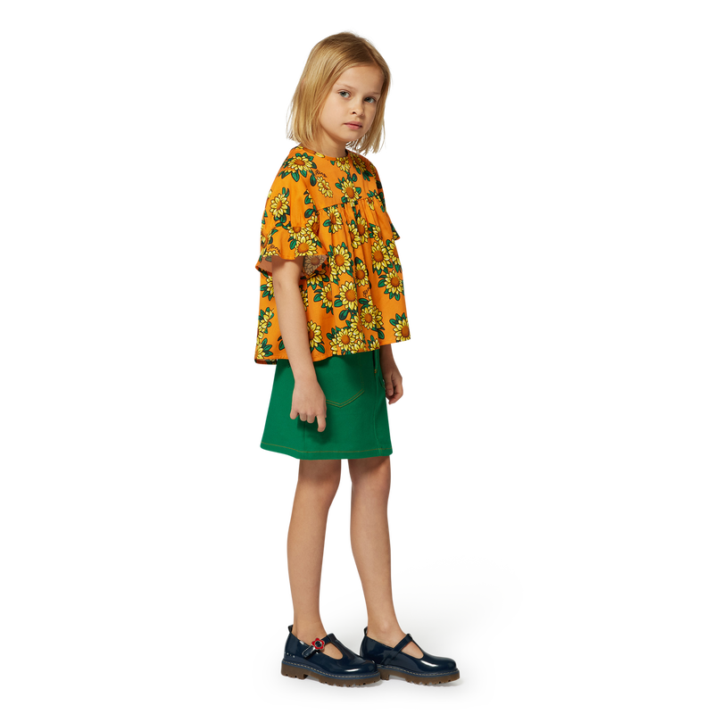 Bluse aus Baumwollsatin KENZO KIDS 
                        GIRL