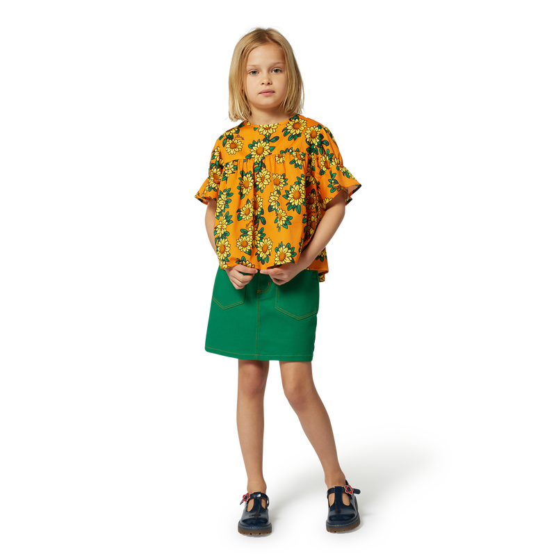 Bluse aus Baumwollsatin KENZO KIDS 
                        GIRL