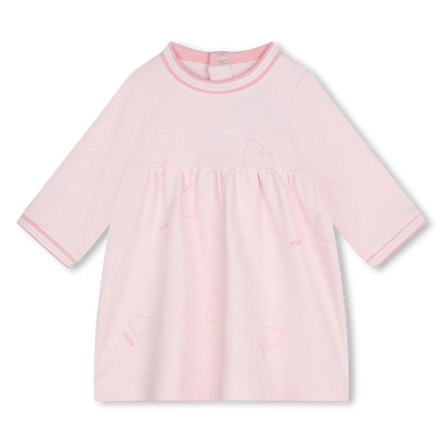 Kleid mit gestreiftem Rippbund BOSS GIRL