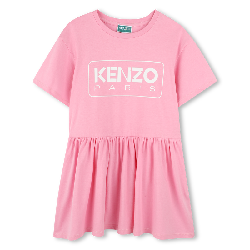 Kleid mit Logo und Volant KENZO KIDS 
                        GIRL