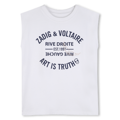 KURZ&Auml;RMELIGES T-SHIRT ZADIG & VOLTAIRE GIRL