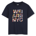T-Shirt mit kurzen &Auml;rmeln, MARINE, hi-res