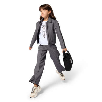T-Shirt mit kurzen &Auml;rmeln KARL LAGERFELD KIDS GIRL