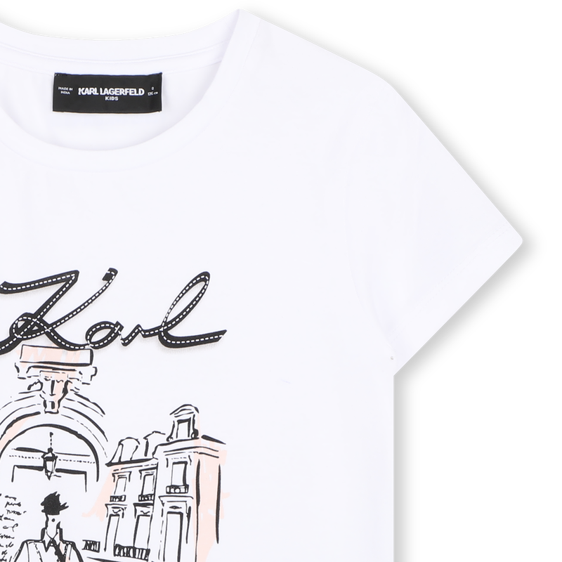 T-Shirt mit kurzen &Auml;rmeln KARL LAGERFELD KIDS 
                        GIRL