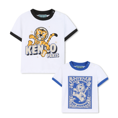 Packung mit 2 T-Shirts aus Jersey KENZO KIDS BOY