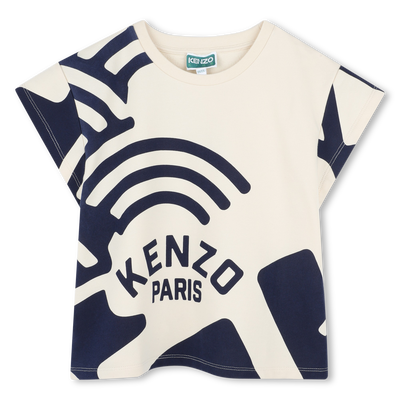 Bedrucktes Molton-T-Shirt KENZO KIDS GIRL