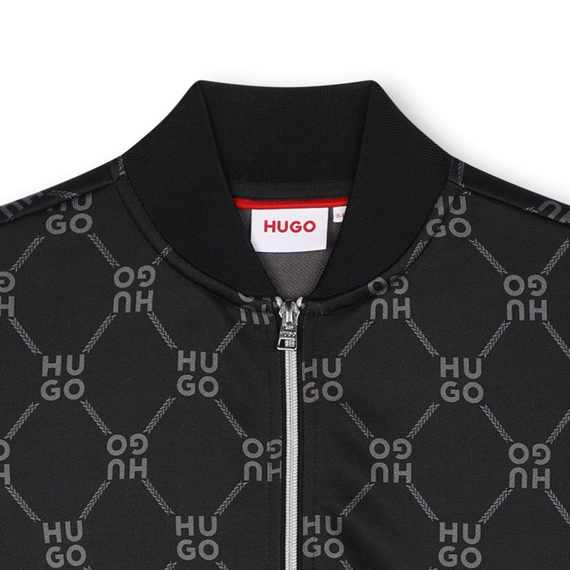 Sweatjacke aus Molton HUGO 
                        BOY