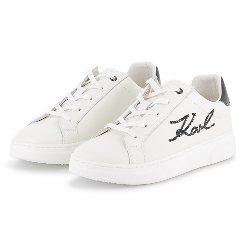Low-Top-Sneakers mit Schn&uuml;rung KARL LAGERFELD KIDS 
                        GIRL