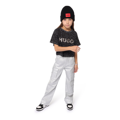 Bedrucktes Baumwoll-T-Shirt HUGO GIRL