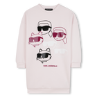 Lang&auml;rmeliges Kleid KARL LAGERFELD KIDS 
                    GIRL