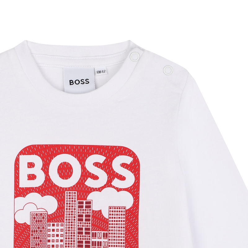 Langarmshirt aus Baumwolle BOSS 
                        BOY