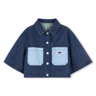 Jeansjacke mit Stickerei KENZO KIDS 
                    GIRL