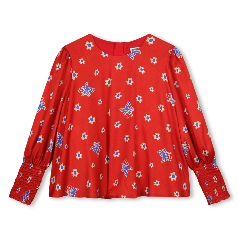 Luftige Bluse mit Print KENZO KIDS 
                        GIRL