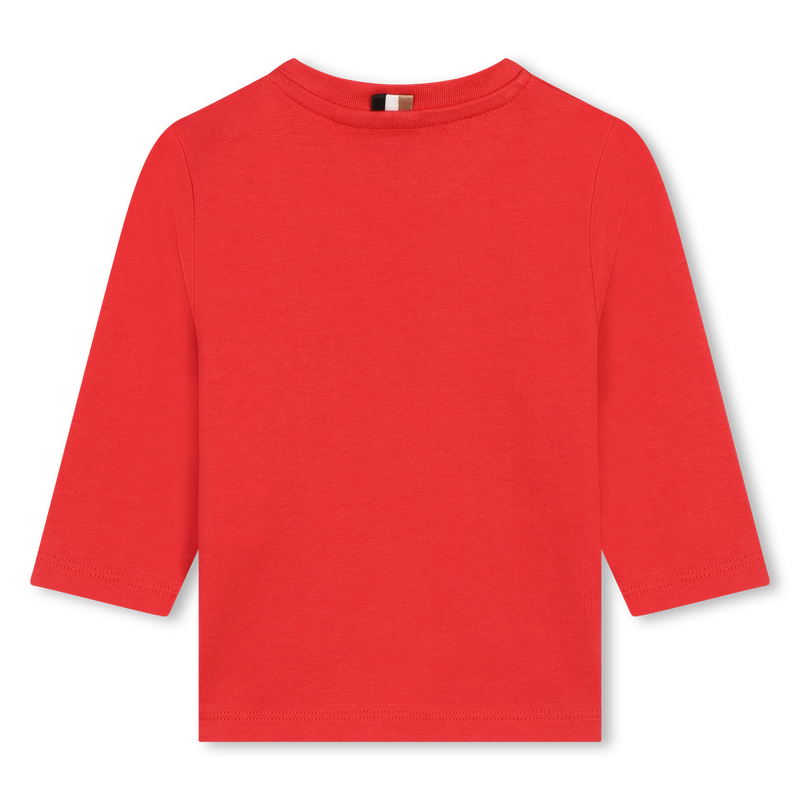 Baumwoll-Shirt mit Logo BOSS 
                        BOY