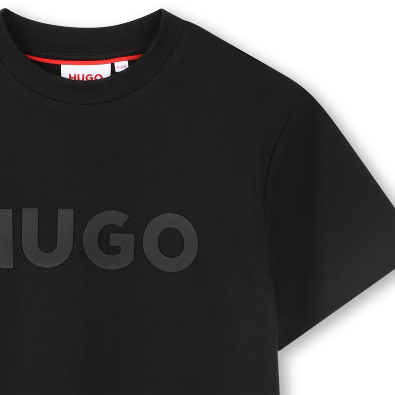 Kurzarm-T-Shirt aus Baumwolle HUGO 
                        BOY