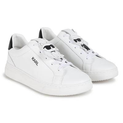 Low-Sneaker aus Leder KARL LAGERFELD KIDS GIRL